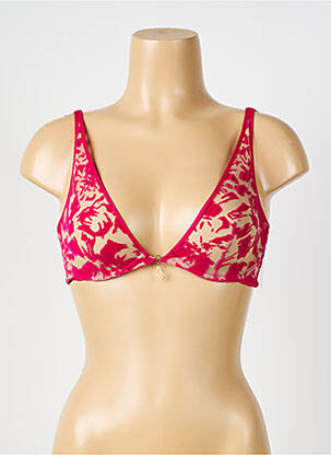 Soutien-gorge légère et transparente haut triangles rose AUBADE femme