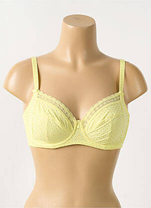 Soutien-gorge effet matière satinée haut soutien-gorge emboitant jaune PRIMADONNA femme