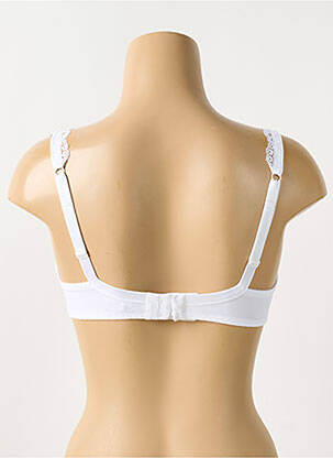 Soutien-gorge légère et transparente haut soutien-gorge emboitant blanc MAISON LEJABY femme