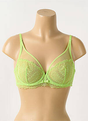 Soutien-gorge légère et transparente haut soutien-gorge emboitant vert SIMONE PERELE femme