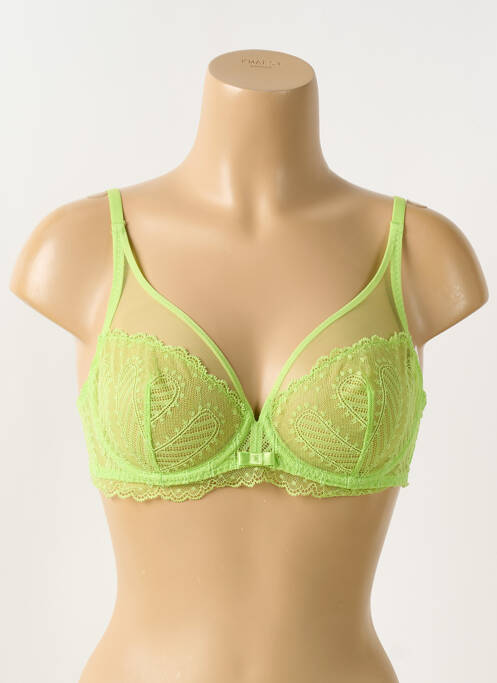 Soutien-gorge légère et transparente haut soutien-gorge emboitant vert SIMONE PERELE femme