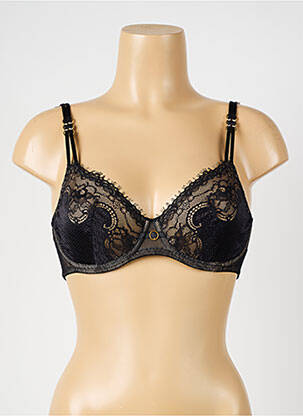 Soutien-gorge tissage dentelle haut soutien-gorge emboitant noir MARIE JO femme