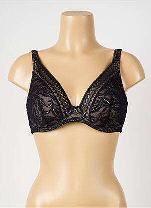 Soutien-gorge tissage dentelle haut soutien-gorge moulé noir PRIMADONNA femme