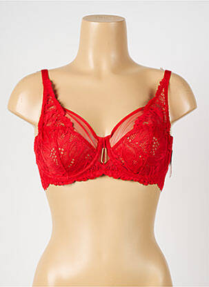 Soutien-gorge légère et transparente haut soutien-gorge emboitant rouge AUBADE femme