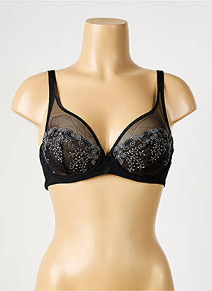 Soutien-gorge broderie haut soutien-gorge emboitant noir SIMONE PERELE femme
