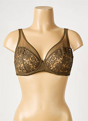 Soutien-gorge légère et transparente haut soutien-gorge emboitant vert SIMONE PERELE femme