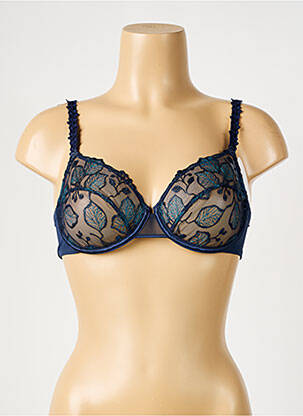 Soutien-gorge légère et transparente haut soutien-gorge emboitant bleu SIMONE PERELE femme
