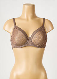 Soutien-gorge légère et transparente haut soutien-gorge emboitant marron SIMONE PERELE femme