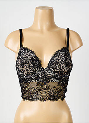 Top/caraco broderie noir AMBRA femme