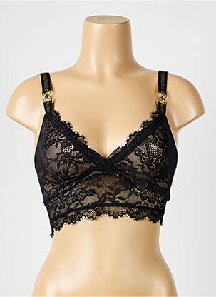 Soutien-gorge sans armature haut triangles noir PRIMADONNA femme
