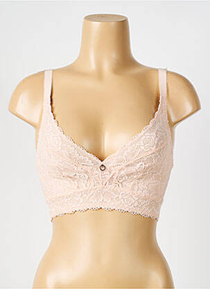 Soutien-gorge sans armature haut triangles rose AUBADE femme