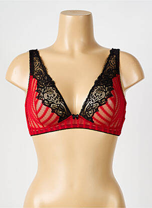 Soutien-gorge sans armature bralettes rouge AMBRA femme