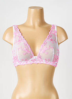 Soutien-gorge sans armature haut triangles blanc AMBRA femme