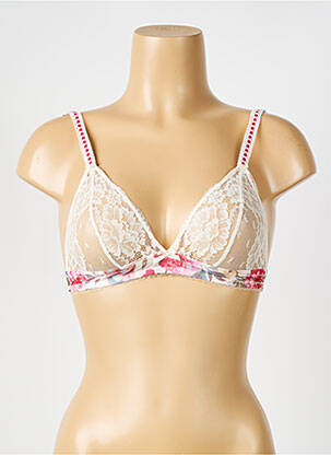 Soutien-gorge sans armature haut triangles blanc AUBADE femme