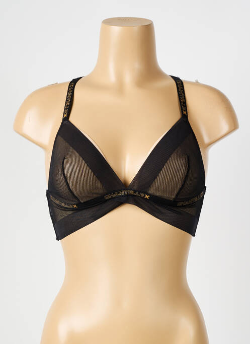 Soutien-gorge bretelles élastiquées ajustables haut triangles noir CHANTELLE femme