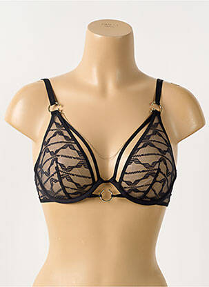 Soutien-gorge légère et transparente haut soutien-gorge emboitant noir CHANTELLE femme