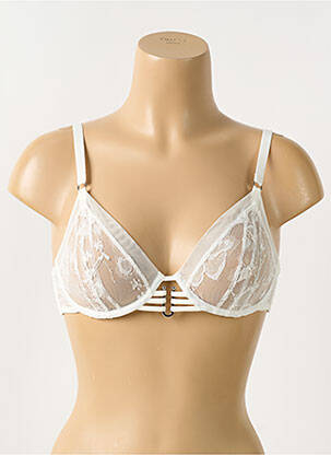 Soutien-gorge légère et transparente haut soutien-gorge emboitant blanc CHANTELLE femme