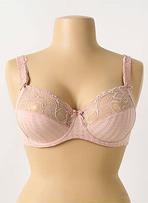 Soutien-gorge effet matière satinée haut soutien-gorge balconnet rose PRIMA DONNA femme