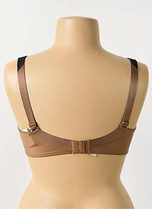 Soutien-gorge effet matière satinée haut soutien-gorge emboitant marron PRIMADONNA femme