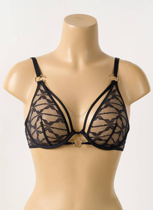 Soutien-gorge légère et transparente haut soutien-gorge emboitant noir CHANTELLE femme