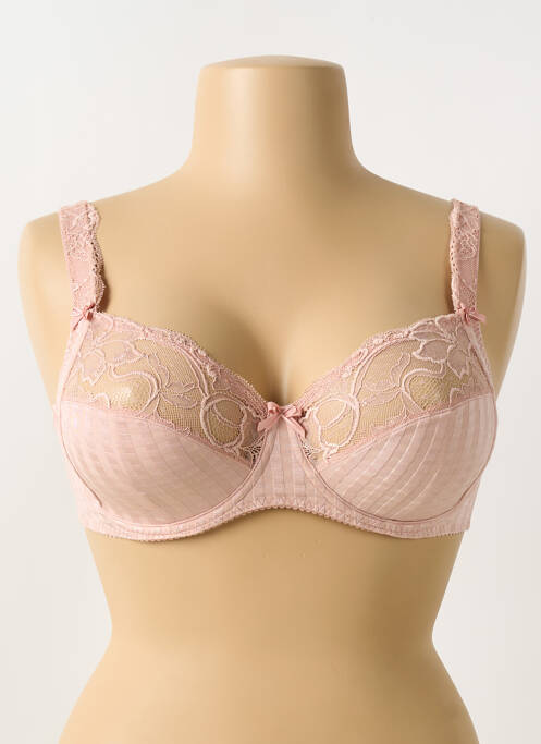 Soutien-gorge effet matière satinée haut soutien-gorge balconnet rose PRIMA DONNA femme