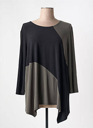 Tunique manches longues coupe asymétrique vert JOSEPH RIBKOFF femme