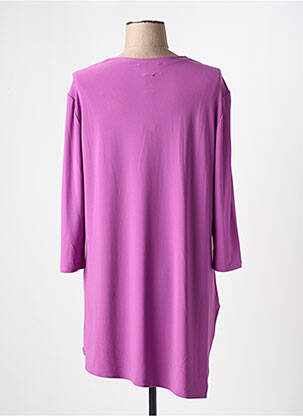 Tunique manches longues col v violet JOSEPH RIBKOFF femme