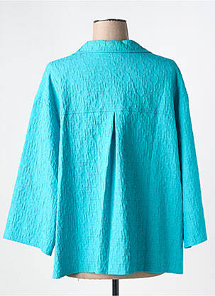 Veste casual coupe droite bleu JOSEPH RIBKOFF femme