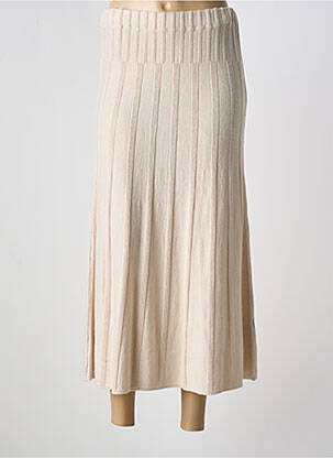 Jupe longue taille haute beige SCORZZO femme