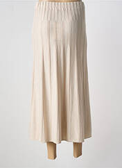 Jupe longue beige SCORZZO pour femme seconde vue