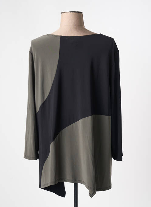 Tunique manches longues coupe asymétrique vert JOSEPH RIBKOFF femme