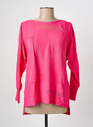 Pull col bateau manches longues rose JOSEPH RIBKOFF femme