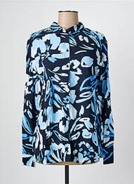 Chemisier coupe cintrée manches longues bleu GERRY WEBER femme