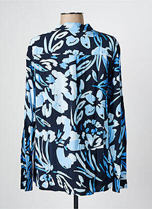 Chemisier coupe cintrée manches longues bleu GERRY WEBER femme