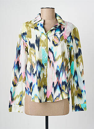 Chemisier imprimé fantaisie manches longues vert GERRY WEBER femme
