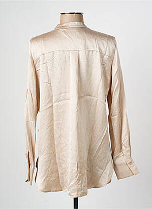 Blouse poignets boutonnés avec fente manches longues beige GERRY WEBER femme