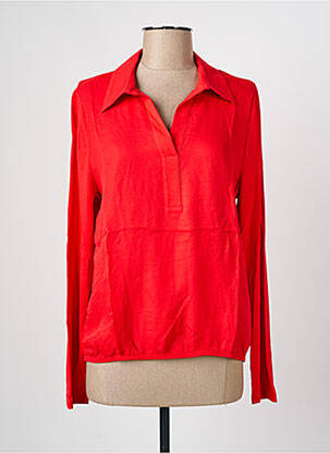 Blouse manches longues manches longues rouge FRANK WALDER femme