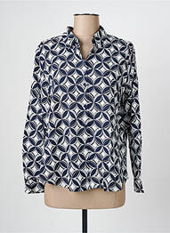 Chemisier coupe droite manches longues bleu GERRY WEBER femme