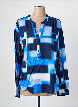 Blouse imprimé fantaisie manches longues bleu GERRY WEBER femme