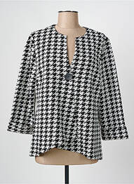 Veste casual coupe cintrée noir FRANK WALDER femme