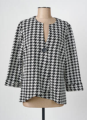 Veste casual coupe cintrée noir FRANK WALDER femme