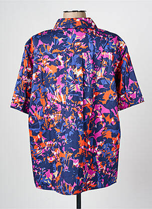 Blouse tissage popeline manches courtes bleu GERRY WEBER femme