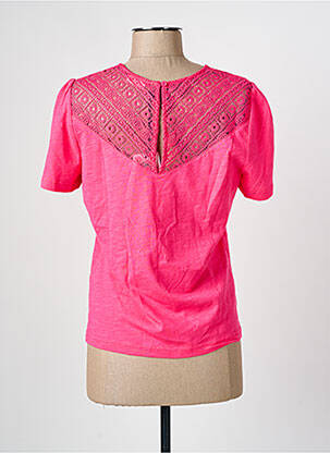T-shirt col v manches courtes rose GERRY WEBER femme