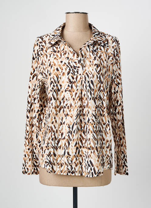 T-shirt beige FRANK WALDER pour femme