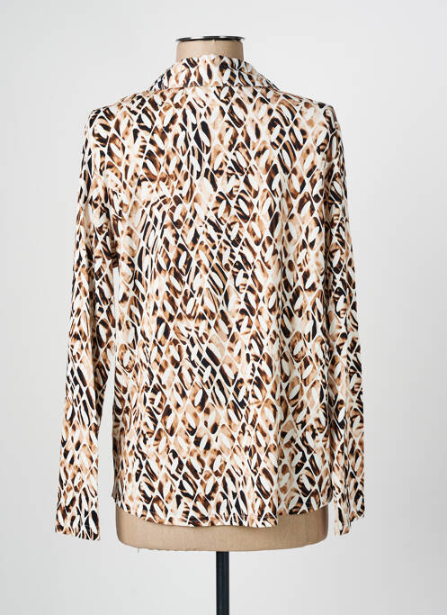 T-shirt beige FRANK WALDER pour femme