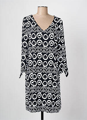 Robe courte manches 3/4 manches 3/4 noir JOSEPH RIBKOFF femme