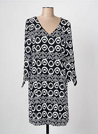 Robe courte manches 3/4 manches 3/4 noir JOSEPH RIBKOFF femme