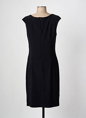 Robe mi-longue fermeture zippée au dos manches courtes noir JOSEPH RIBKOFF femme