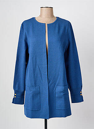 Gilet manches longues col rond bleu GERRY WEBER femme