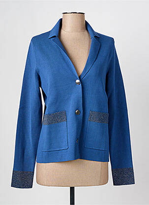 Gilet manches longues stretch bleu GERRY WEBER femme